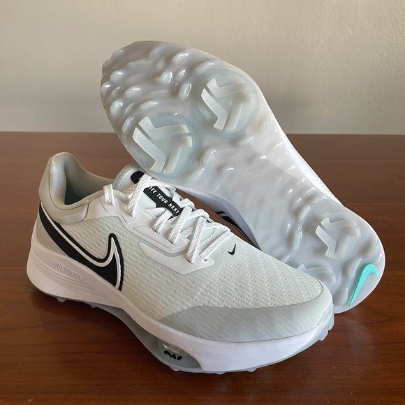 Men’s Nike Air Zoom Infinity Tour Next% White Golf Cleats (DC5221-105) - Picture 1 of 5